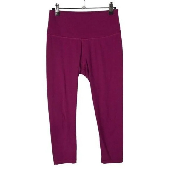 Yogalicious Magenta Buttery Soft Crop Athletic Legging Pants S - Picture 1 of 4